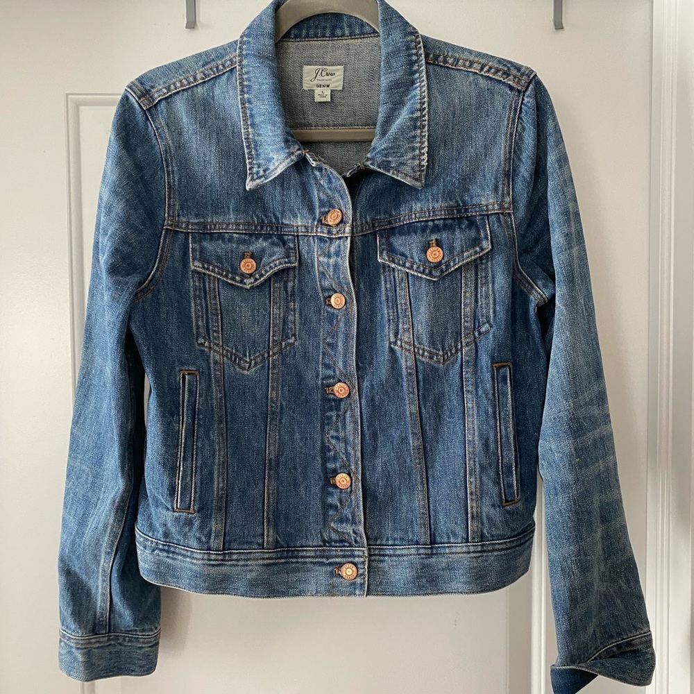J. Crew Classic Denim Jacket - Size Large